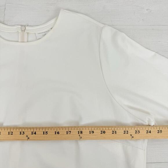 J.Jill x Christian Siriano Midi Dress 3X Embroidered Ponte Knit Preppy Feminine - Picture 11 of 16